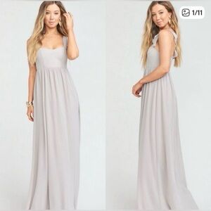 Show Me Your Mumu Light Gray Maxi Dress
